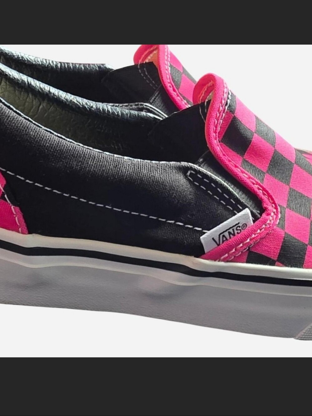 Vans Classic Slip-On Checkerboard Shoe - Picture 4 of 6
